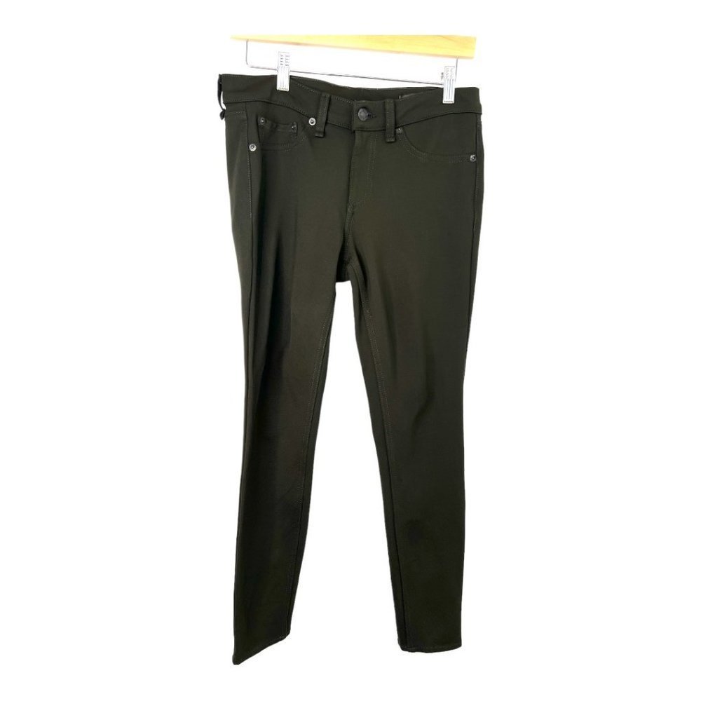 RAG & Bone Jeggings Jean Women's Size 28 Military Green Mid Rise Skinny Stretch